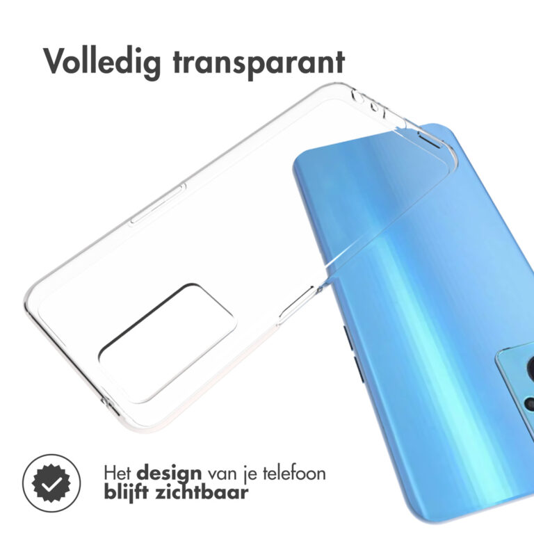 Accezz Clear Backcover Oppo A96 5G - Transparant - Afbeelding 4