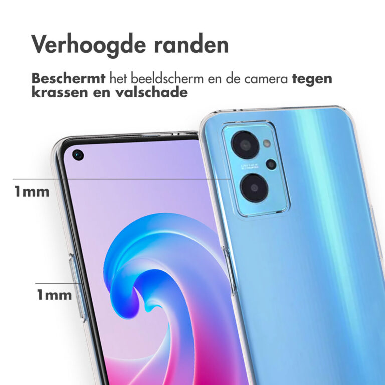 Accezz Clear Backcover Oppo A96 5G - Transparant - Afbeelding 3
