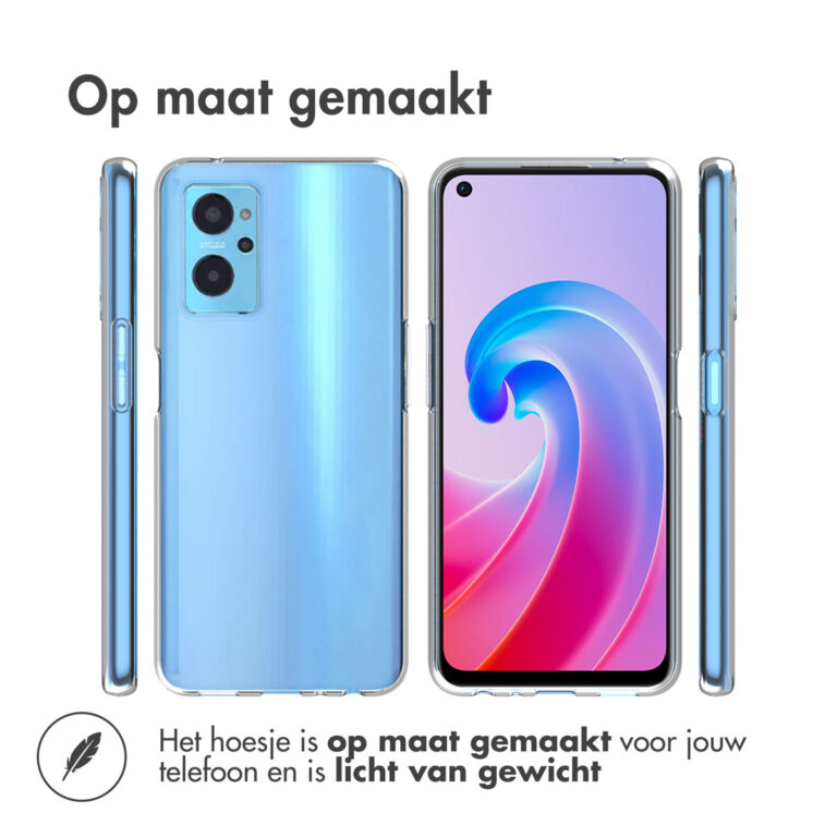 Accezz Clear Backcover Oppo A96 5G - Transparant - Afbeelding 2