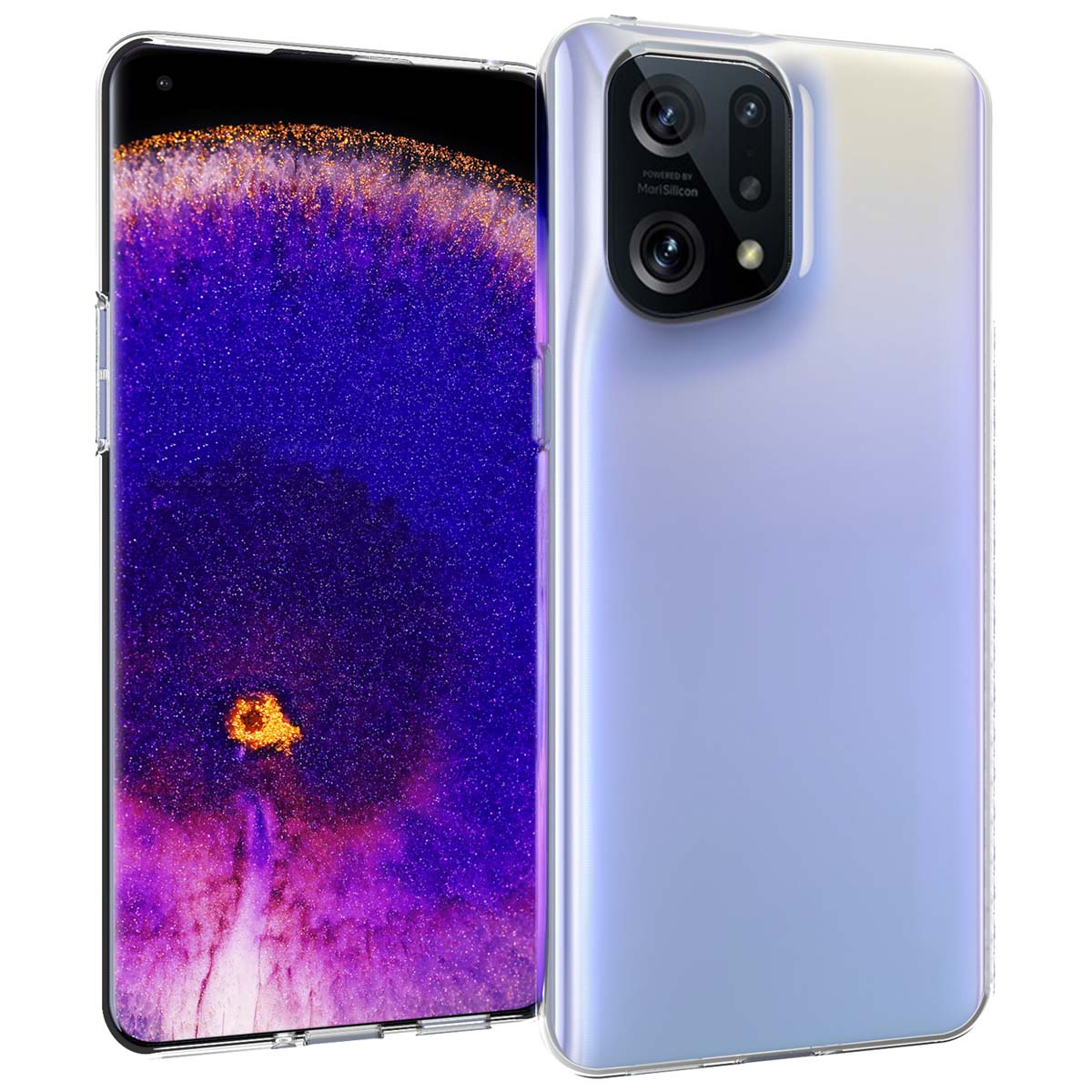 Accezz Clear Backcover Oppo Find X5 Pro 5G – Transparant