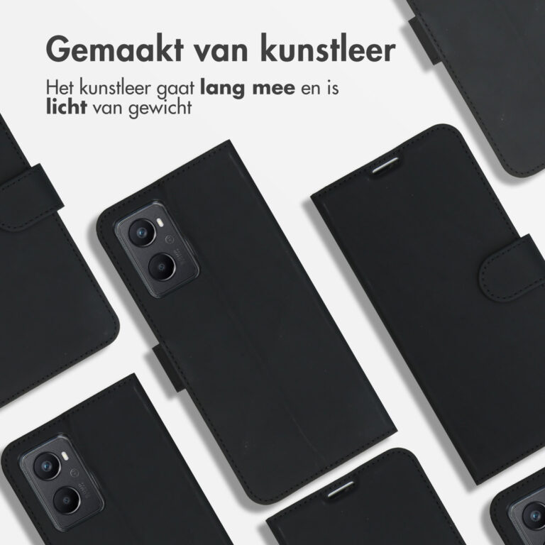 Accezz Wallet Softcase Bookcase Oppo A96 5G - Zwart - Afbeelding 2