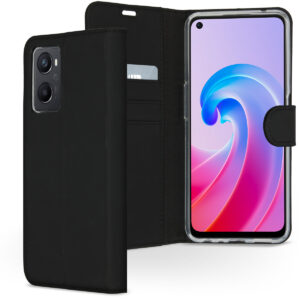 Accezz Wallet Softcase Bookcase Oppo A96 5G - Zwart