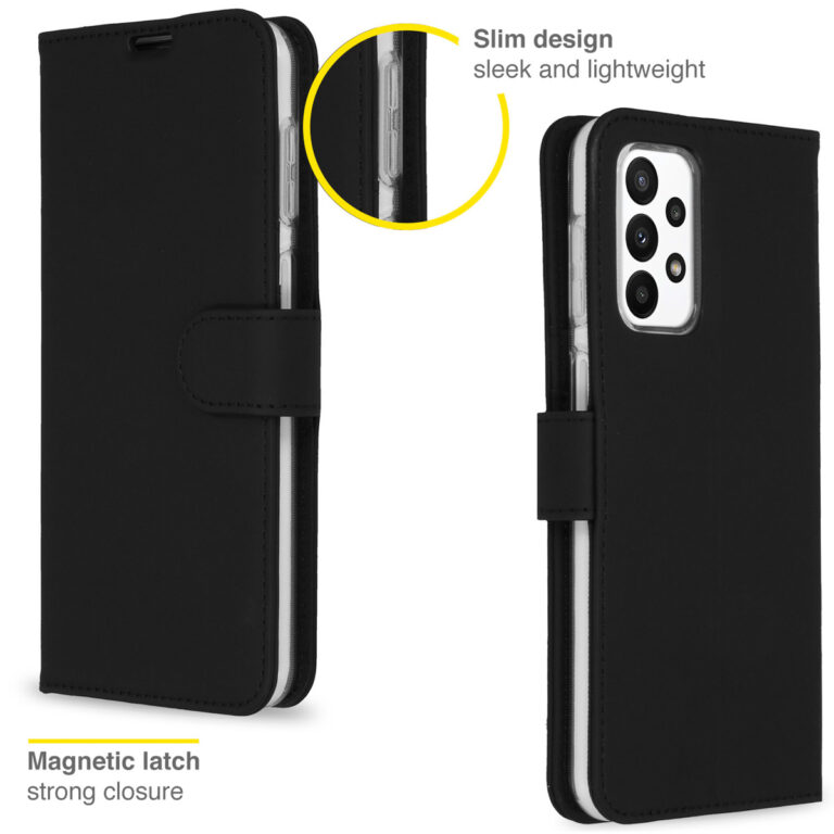 Accezz Wallet Softcase Bookcase Samsung Galaxy A23 (5G) - Zwart - Afbeelding 3