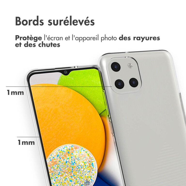 Accezz Clear Backcover Samsung Galaxy A03 - Transparant - Afbeelding 6