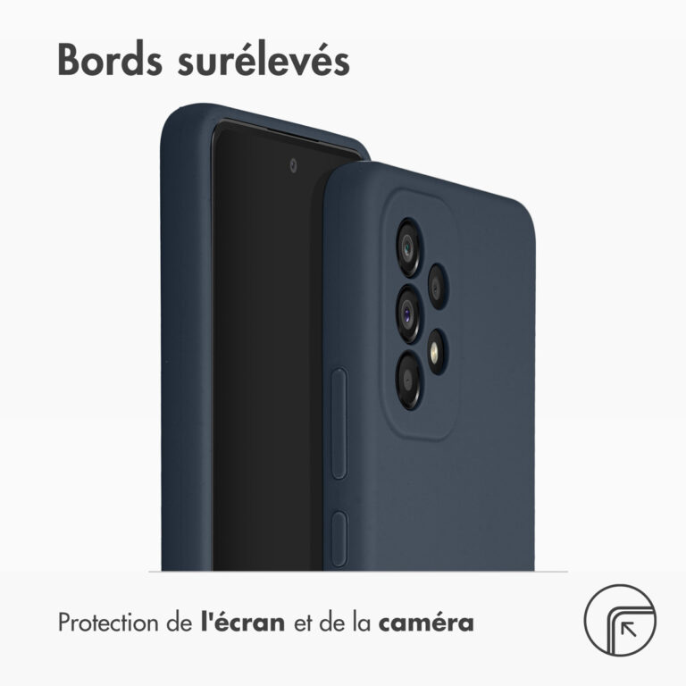 Accezz Liquid Silicone Backcover Samsung Galaxy A53 - Donkerblauw - Afbeelding 6