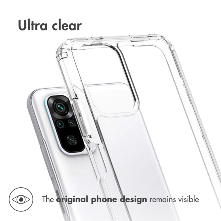Accezz Xtreme Impact Backcover Xiaomi Redmi Note 10 (4G) / Note 10S - Transparant - Afbeelding 4