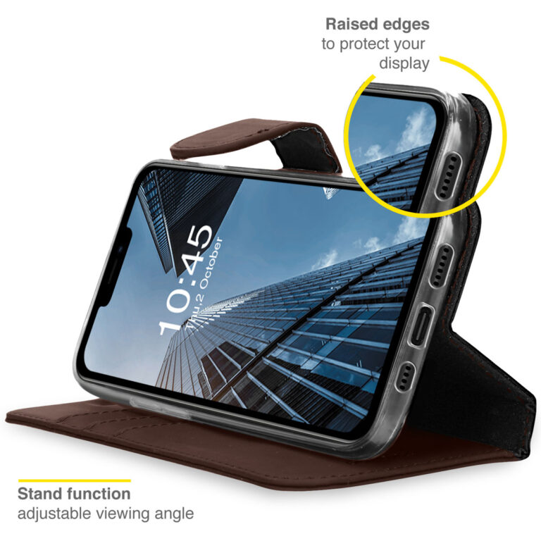 Accezz Wallet Softcase Bookcase iPhone 13 Pro - Donkerbruin - Afbeelding 4