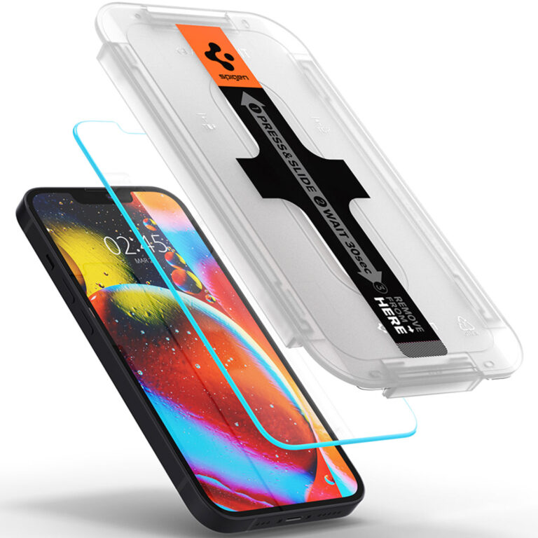 Spigen GLAStR EZ Fit Screenprotector 2 Pack + Applicator Apple iPhone 13 / 13 Pro / 14 / 16e - Afbeelding 10