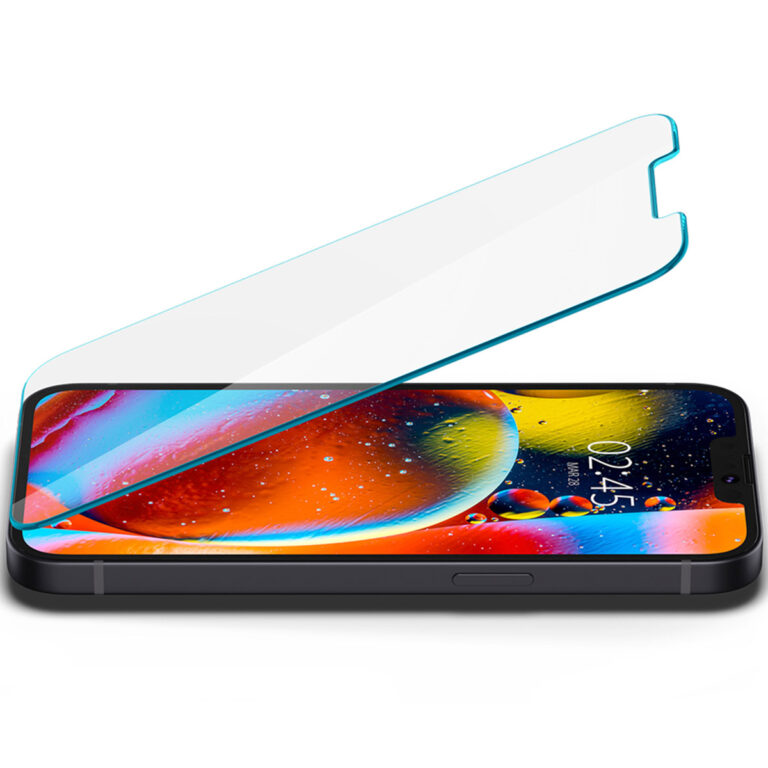 Spigen GLAStR EZ Fit Screenprotector 2 Pack + Applicator Apple iPhone 13 / 13 Pro / 14 / 16e - Afbeelding 4