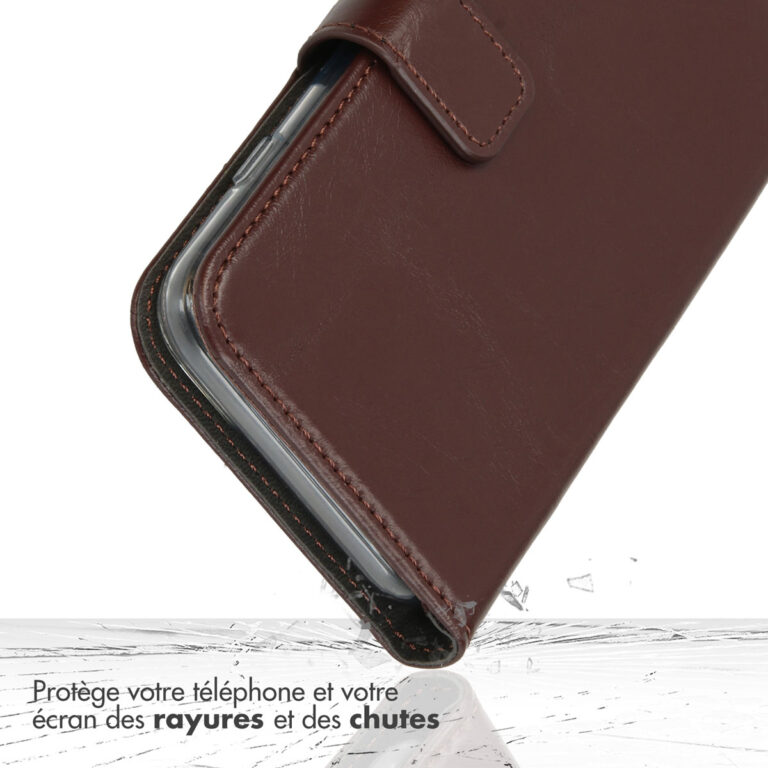 Selencia Echt Leren Bookcase Samsung Galaxy S21 FE - Bruin - Afbeelding 7