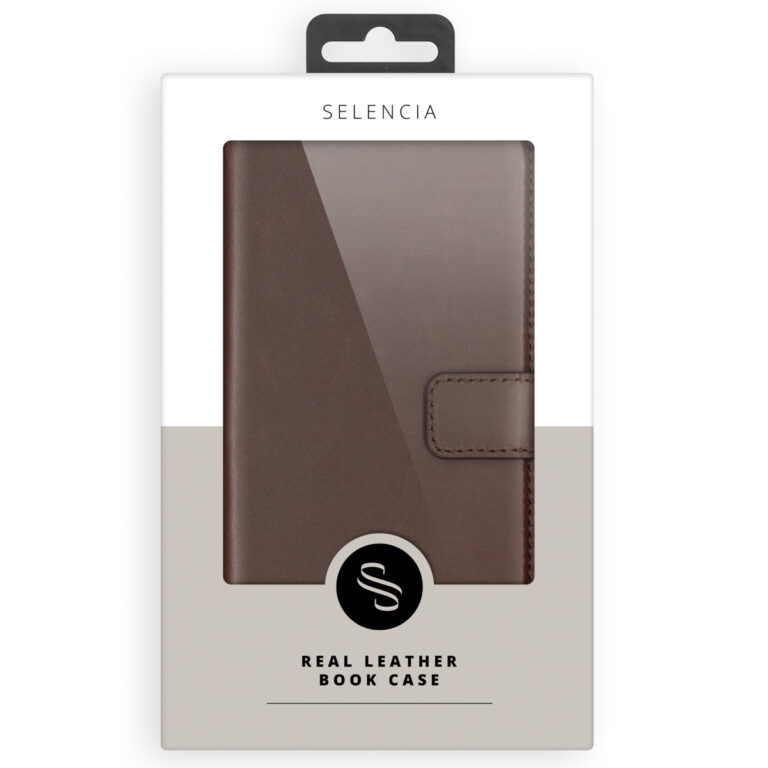 Selencia Echt Leren Bookcase Samsung Galaxy S21 FE - Bruin - Afbeelding 3