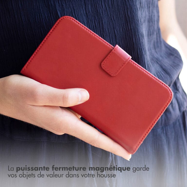 Selencia Echt Leren Bookcase iPhone 13 Pro Max - Rood - Afbeelding 9