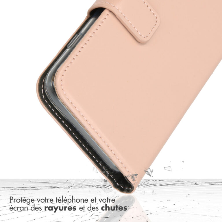 Selencia Echt Leren Bookcase Samsung Galaxy S22 - Roze - Afbeelding 9