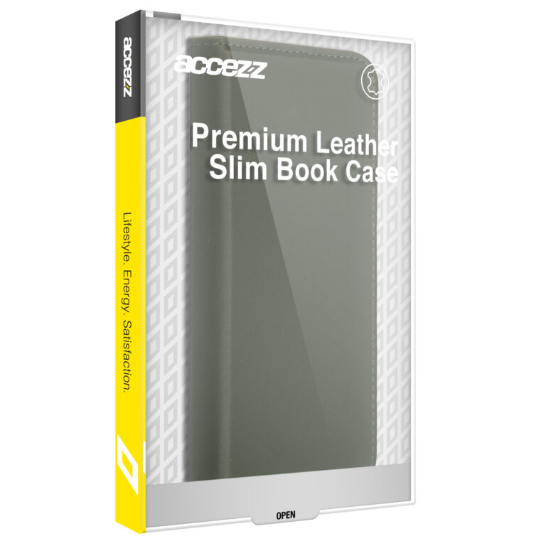 Accezz Premium Leather Slim Bookcase iPhone 13 Pro Max - Groen - Afbeelding 2