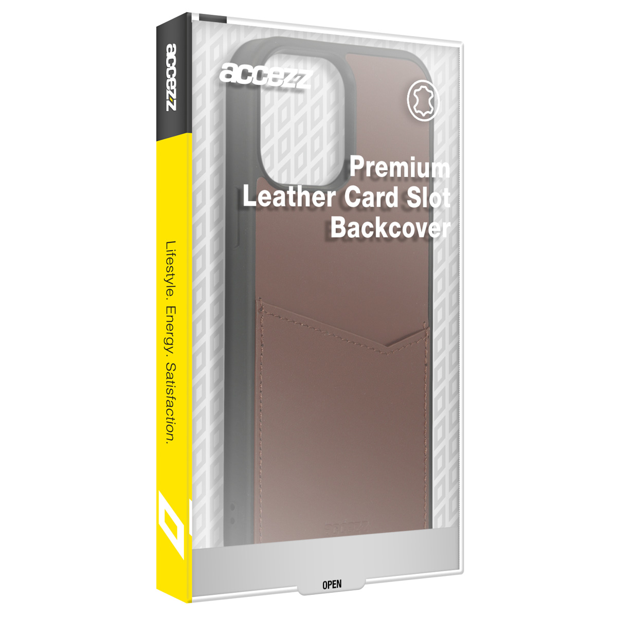 Accezz Premium Leather Card Slot Backcover Samsung Galaxy S22 Ultra – Bruin