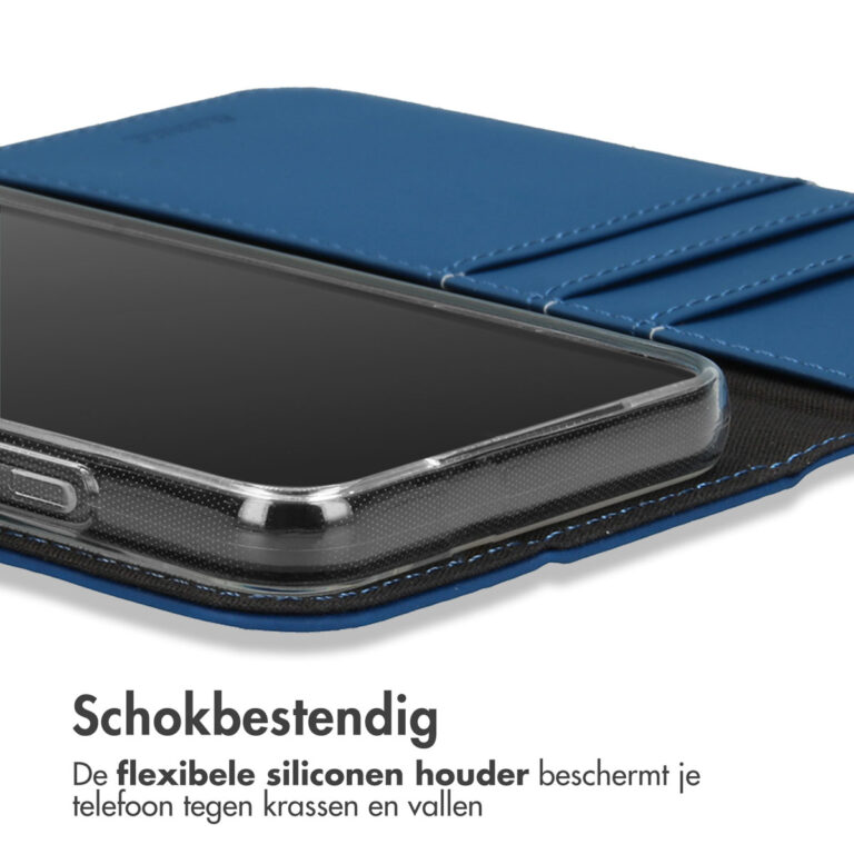 Accezz Wallet Softcase Bookcase iPhone 13 Pro - Donkerblauw - Afbeelding 9