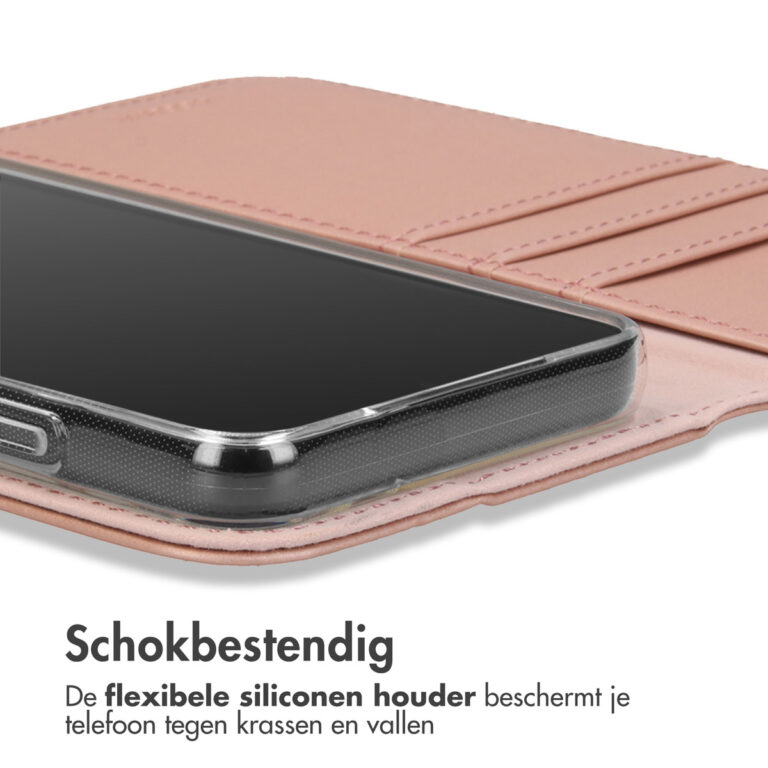 Accezz Wallet Softcase Bookcase iPhone 13 Pro - Rosé Goud - Afbeelding 8