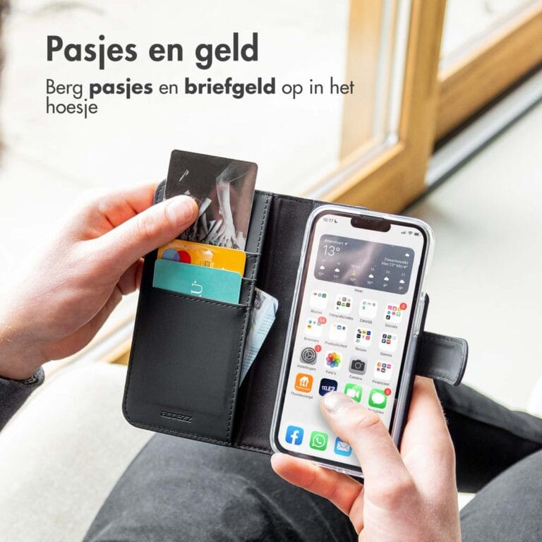 Accezz Wallet Softcase Bookcase Oppo Reno8 Lite - Zwart - Afbeelding 10
