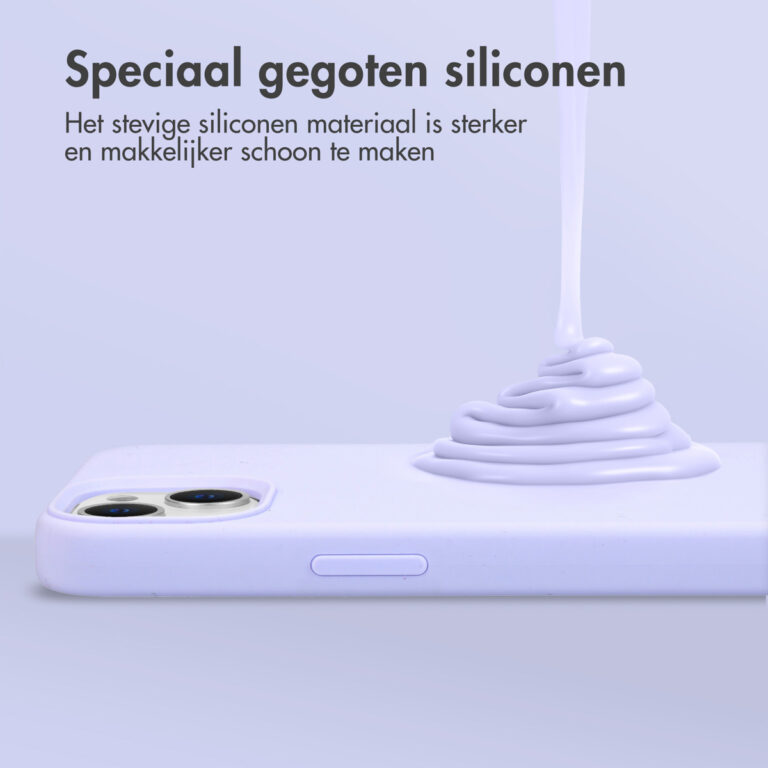Accezz Liquid Silicone Backcover Samsung Galaxy A53 - Paars - Afbeelding 6