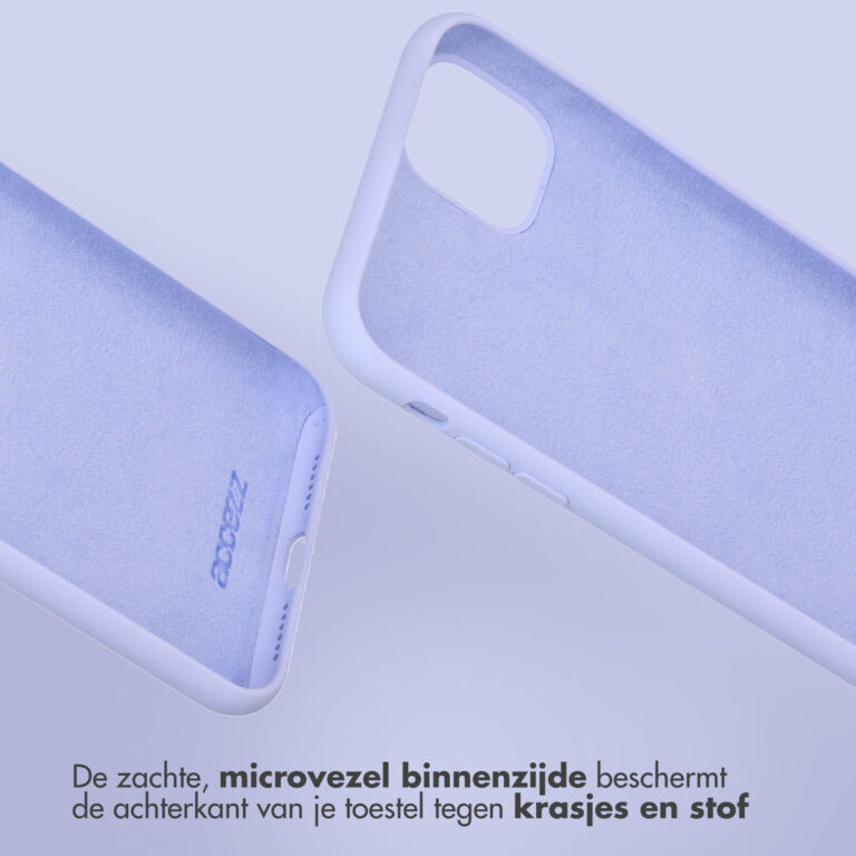 Accezz Liquid Silicone Backcover Samsung Galaxy A53 - Paars - Afbeelding 5