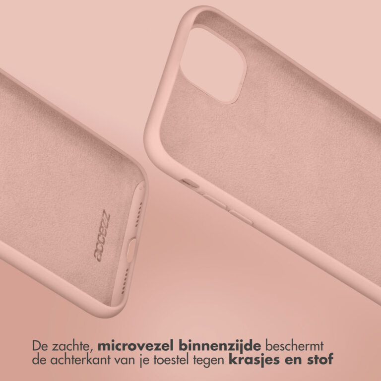 Accezz Liquid Silicone Backcover Samsung Galaxy S22 - Roze - Afbeelding 5