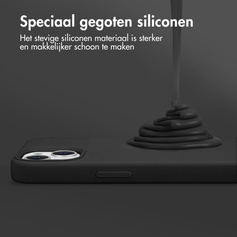 Accezz Liquid Silicone Backcover met MagSafe iPhone 13 Pro Max - Zwart - Afbeelding 9