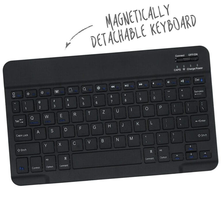 Accezz QWERTZ Bluetooth Keyboard Bookcase Apple iPad 9 (2021) 10.2 inch / iPad 8 (2020) 10.2 inch / iPad 7 (2019) 10.2 inch - Afbeelding 10