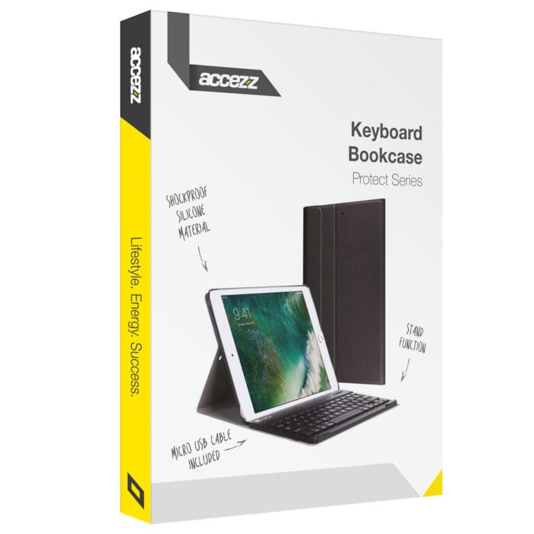 Accezz AZERTY Bluetooth Keyboard Bookcase Apple iPad 9 (2021) 10.2 inch / iPad 8 (2020) 10.2 inch / iPad 7 (2019) 10.2 inch - Afbeelding 9